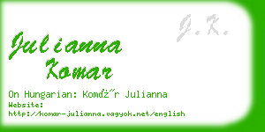 julianna komar business card